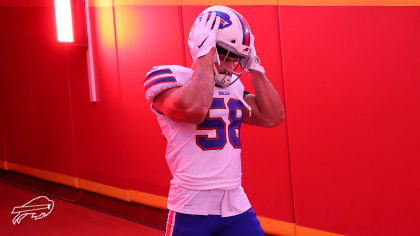 Fan gets Josh Allen 'draft version' of Bills logo shaved into his head