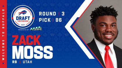 Bills draft Utah RB Zack Moss 86th overall in third round