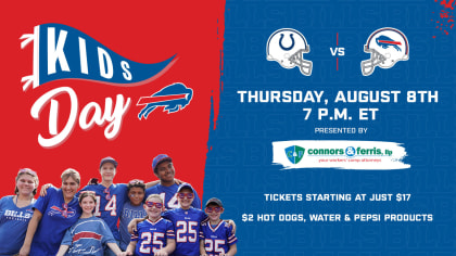 Buffalo Bills - For the first time ever, it's GAME DAY at New Era Field!  Kids Day activities: