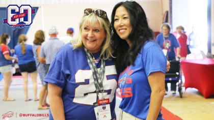 Kim Pegula attends Buffalo Bills' training camp practice