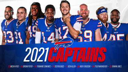 Bills eight captains for the 2021 season