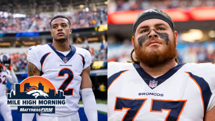 Denver Broncos center Quinn Meinerz (77) takes part in drills at an NFL  football training camp at team headquarters Thursday, July 29, 2021, in  Englewood, Colo. (AP Photo/David Zalubowski Stock Photo - Alamy