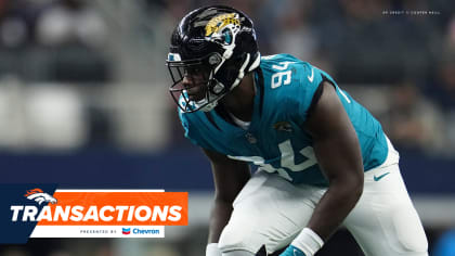 Denver Broncos linebacker Aaron Patrick warms up before a preseason NFL  football game against the Buffalo Bills in Orchard Park, N.Y., Saturday,  Aug. 20, 2022. (AP Photo/Adrian Kraus Stock Photo - Alamy