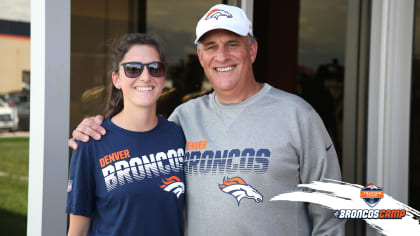 Head Coach Vic Fangio of the Denver Broncos wears an FDNY hat and