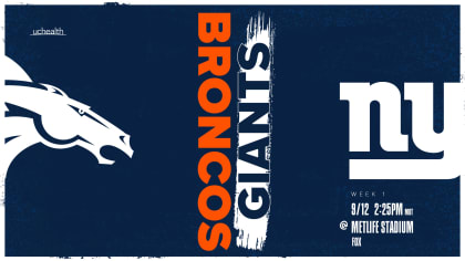 Denver comes to Metlife to face the Giants in the first game of 2021