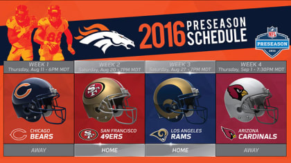Denver Broncos 2018 preseason schedule released - Mile High Report
