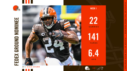 Nick Chubb nominated for 2022 FedEx Ground Player of the Year