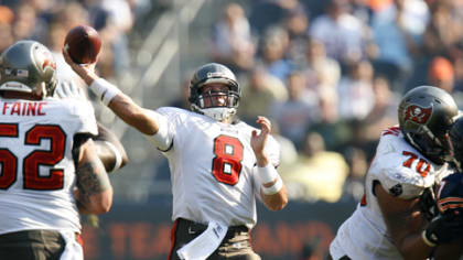 Tampa Bay Buccaneers quarterback Brian Griese calls a play against