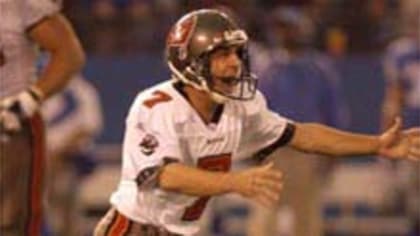 Martin Gramatica of the Tampa Bay Buccaneers runs with the ball