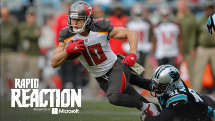 Ryan Fitzpatrick of the Tampa Bay Buccaneers runs with the ball