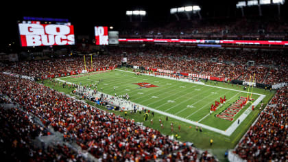 Bucs fans return to Raymond James Stadium for draft party, expect a wait