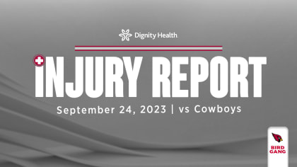 Cowboys vs. Cardinals Injury Report — Week 3