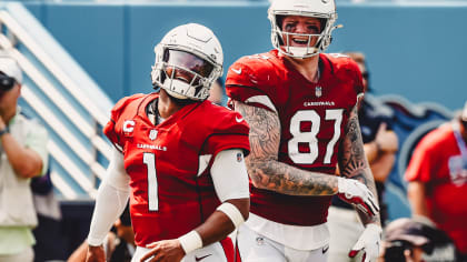 Arizona Cardinals tight end Maxx Williams (87) runs onto the field