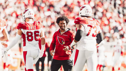 Kyler Murray signs Seahawk fan's hat, but not before writing 'Go Cards!'