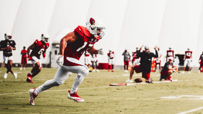 Arizona Cardinals wide receiver Andy Isabella (17)warms up before an NFL  football game against the New York Jets, Sunday, Oct. 11, 2020, in East  Rutherford, N.J. (AP Photo/Adam Hunger Stock Photo - Alamy