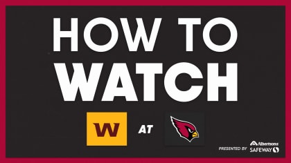 How To Watch Arizona Cardinals vs. Washington Football Team on September  20, 2020