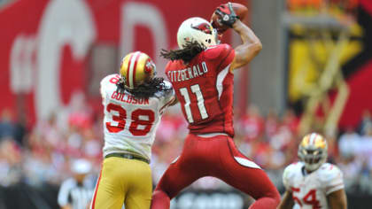 02 January 2011: Arizona Cardinals wide receiver Larry Fitzgerald (11)  looks into the crowd as the