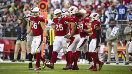 Arizona Cardinals inside linebacker Zaven Collins (25) runs on the field  during the first half of