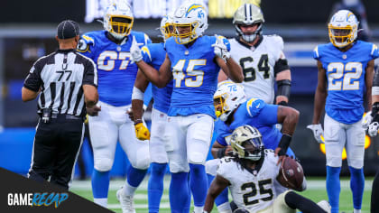 Los Angeles Chargers linebacker Andrew Farmer (92) runs during an NFL  preseason football game against the New Orleans Saints, Sunday, Aug. 20,  2023, in Inglewood, Calif. (AP Photo/Kyusung Gong Stock Photo - Alamy