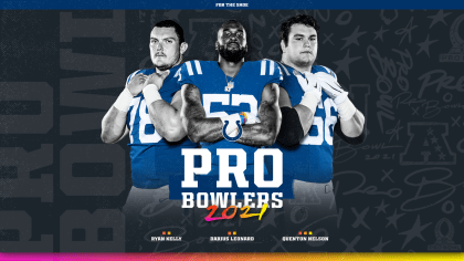 The NFL announced tonight that Colts C Ryan Kelly, LB Darius Leonard & G  Quenton Nelson have been selected to the 2021 NFL Pro Bowl