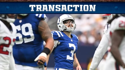 Colts cut kicker Rodrigo Blankenship and immediately sign two new