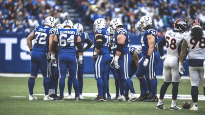 The Indianapolis Colts' offensive line was ranked as the third