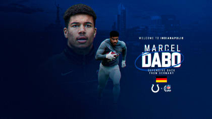 Colts Hosted Stuttgart DB Marcel Dabo of the ELF on Top 30 Visit