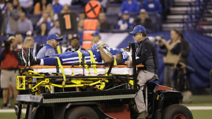 LOOK: Ravens mascot carted off field after suffering injury during