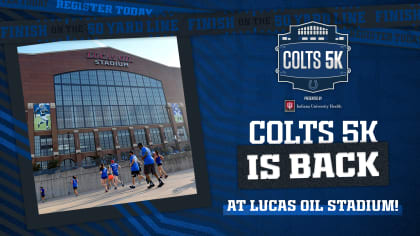 Registration is open for the 2022 Colts 5K Run/Walk on Saturday, August 27