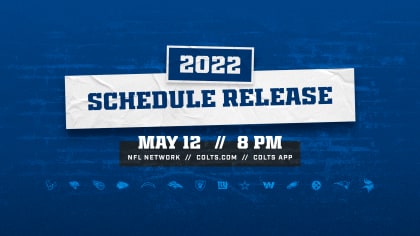 Colts 2022 schedule release date, full list of opponents, more