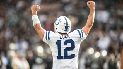 Peyton Manning Catches Up With Andrew Luck Before Sunday's Colts Win