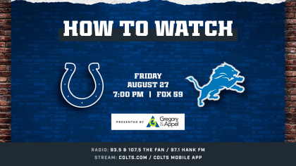 Detroit Lions defeat Colts in preseason, 27-26: Game thread replay