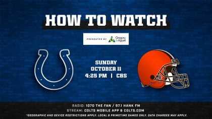 Cleveland Browns vs. Indianapolis Colts 2023 Matchup Tickets & Locations