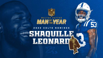 Colts Nominate LB Shaquille Leonard For 2022 Walter Payton Man Of The Year  Award