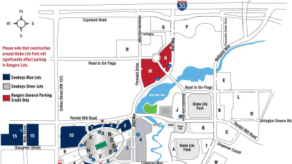 Dallas Cowboys Seating Chart Map at AT&T Stadium