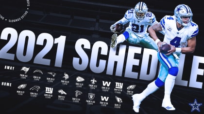 Fechas y horarios de la temporada 2021 de los Cowboys