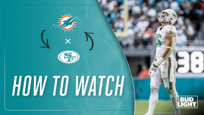 San Francisco 49ers vs. Miami Dolphins live stream, TV channel