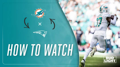 How to Watch, Stream & Listen: Miami Dolphins at New England Patriots