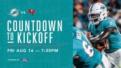 Miami Dolphins at Las Vegas Raiders Countdown to Kickoff