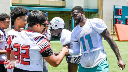 Miami Dolphins Host Monarch High School At OTA Practice