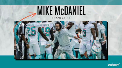 Miami Dolphins on X: Read the full postgame transcript from Head Coach  Mike McDaniel's press conference. / X