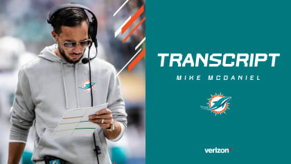 Transcript  Mike McDaniel's Media Availability - September 10