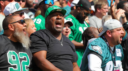 Eagles fans take over Washington's stadium, with many turning 'Wentz'  jerseys into 'Brown