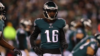 Philadelphia Eagles safety Grayland Arnold (37) reacts after a