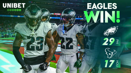 Eagles defeat Texans, are 8-0 for first time in franchise history
