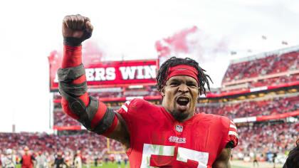 San Francisco 49ers linebacker Dre Greenlaw (57) during an NFL football  game against the New Orleans Saints in Santa Clara, Calif., Sunday, Nov.  27, 2022. (AP Photo/Godofredo A. Vásquez Stock Photo - Alamy