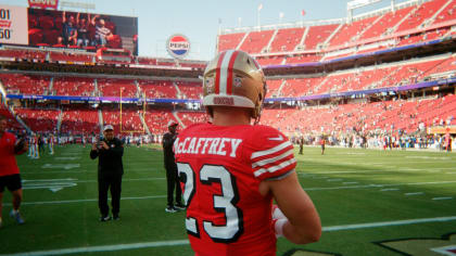 49ers Celebrate Postgame Following 35-16 Win Over Cardinals 