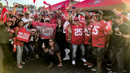 49ers fans tailgate before Falcons game