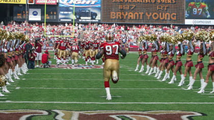 49ers Bryant Young Class of 2022 Hall of Fame Impact Jersey Frame