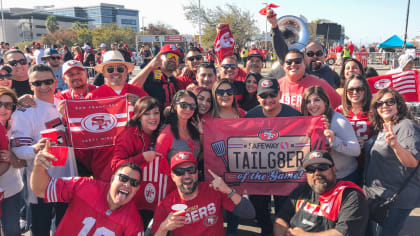 49ers fans tailgate before Falcons game